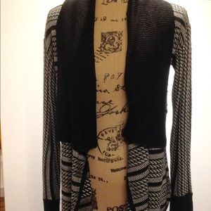 rxb black sweater cardigan